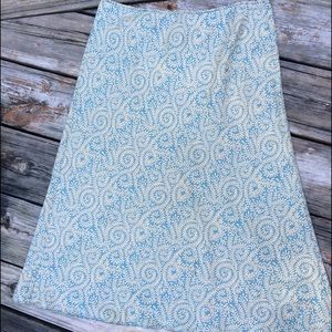 J. Crew silk skirt